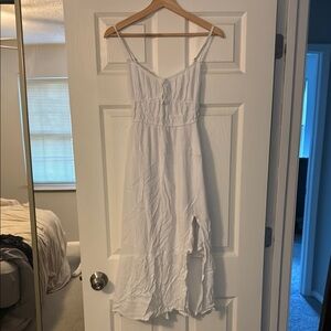 Hollister White Maxi Dress
